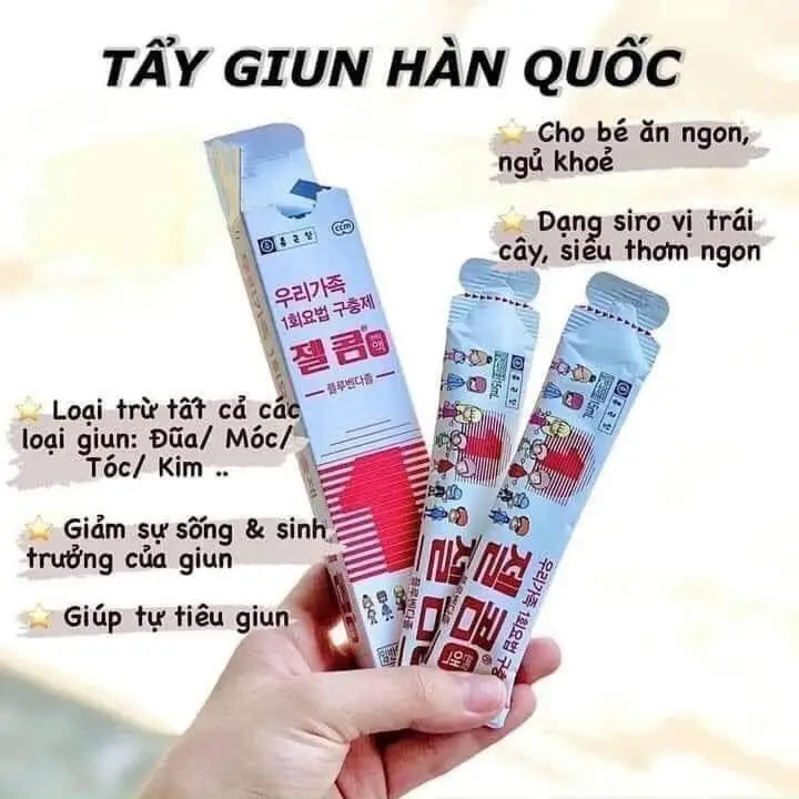 Siro tẩy giun Zelcom  Hàn Quốc