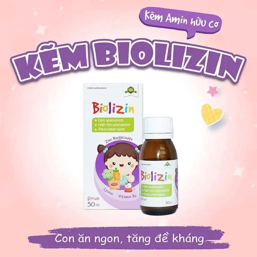 Kẽm nước Biolizin