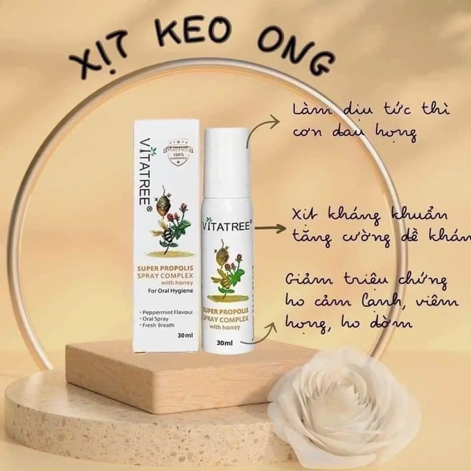 Keo ong Vitacare dạng xịt 25ml